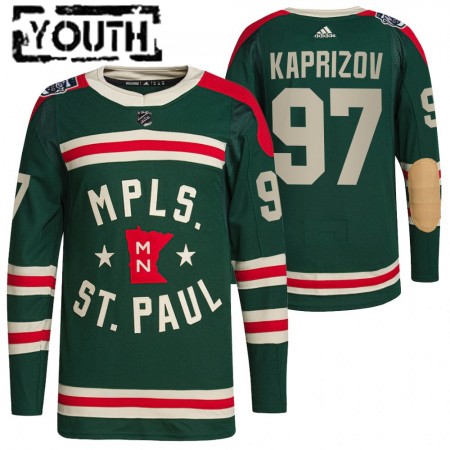 Kinder Eishockey Minnesota Wild Trikot Kirill Kaprizov 97 2022 Winter Classic Authentic